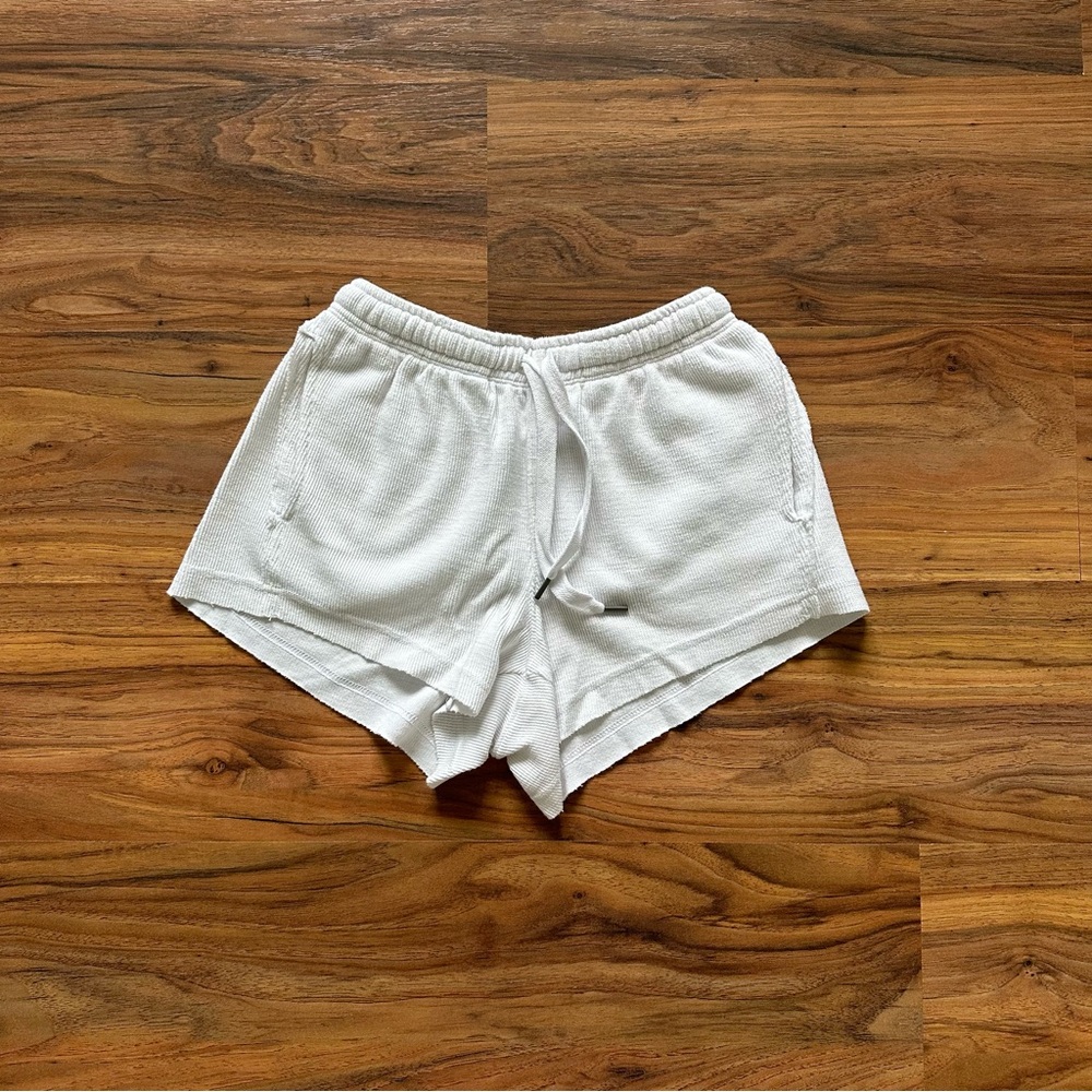 White aerie Terrycloth Sweatshorts